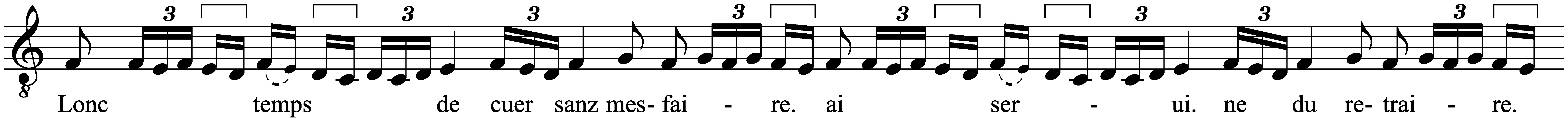 Work musical notation
